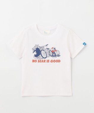 SHARE PARK MENS 【KIDS】UVカット アートコラボTシャツ〈BEAR〉 ホワイト