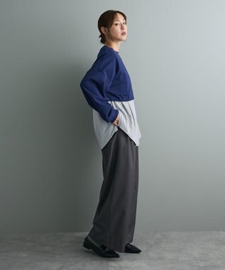 CRAFT STANDARD BOUTIQUE ポンチ＋布帛セットチュニック B