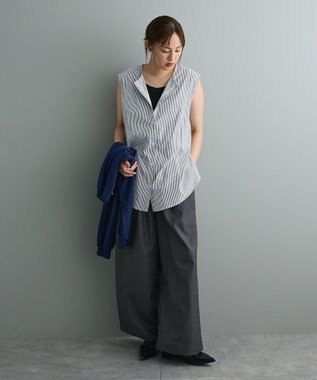 CRAFT STANDARD BOUTIQUE ポンチ＋布帛セットチュニック B