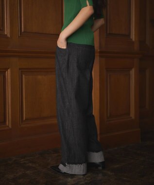 CRAFT STANDARD BOUTIQUE カーブデニムパンツ Black