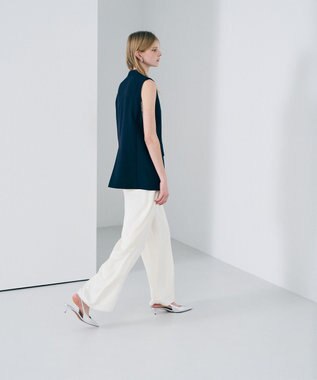 uncrave ライトダブルサテン ワイドパンツ オフ