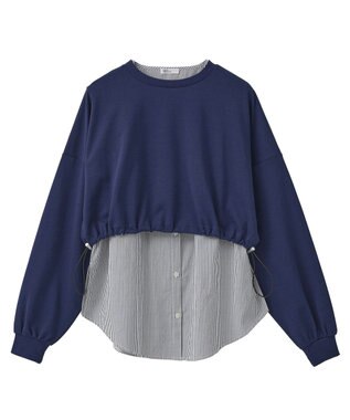 CRAFT STANDARD BOUTIQUE ポンチ＋布帛セットチュニック B