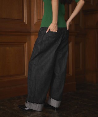 CRAFT STANDARD BOUTIQUE カーブデニムパンツ Black