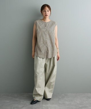 CRAFT STANDARD BOUTIQUE ポンチ＋布帛セットチュニック C