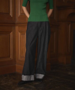 CRAFT STANDARD BOUTIQUE カーブデニムパンツ Black