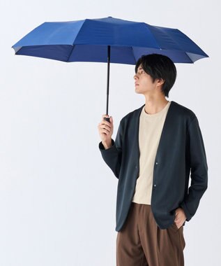 MOONBAT 【超撥水/耐風/大きい】フロータス(FLO(A)TUS) 折りたたみ傘  UV 大きいサイズ 無地 60cm ディープブルー