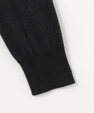 組曲 S 【WEB限定・2SET】5分袖ラメ入りアンサンブルニット ブラック系