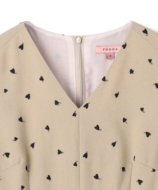 TOCCA 【星風まどかコラボ・大好評につき追加生産！】IN MY HEART ドレス ベージュ系7