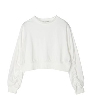 Green Parks ・ＥＬＥＮＣＡＲＥ　ＤＵＥシャーリング袖プルオーバー Off White