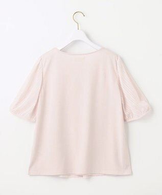ANY SIS 【吸水速乾・UVケア・接触冷感】コンフォートジャージー ブラウス ペールピンク