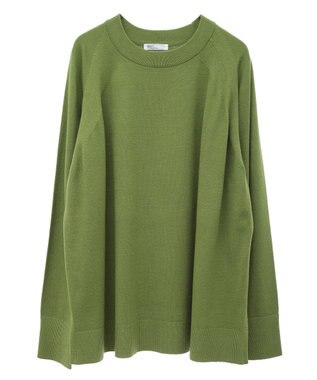 CRAFT STANDARD BOUTIQUE 洗える/とてもちラグランニットプルオーバー Green