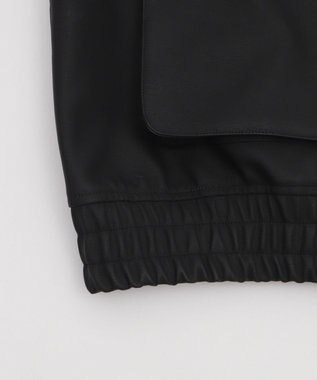 WEGO 【25年秋冬新作/ユニセックス着用ITEM/SMLサイズ展開】PUダブルZIPフライトブルゾン ブラック