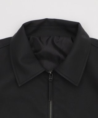 WEGO 【25年秋冬新作/ユニセックス着用ITEM/SMLサイズ展開】PUダブルZIPフライトブルゾン ブラック