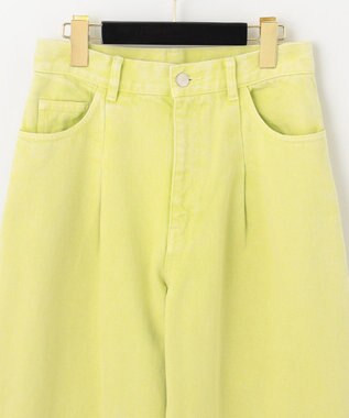 GRACE CONTINENTAL ワイドコクーンデニムパンツ イエロー