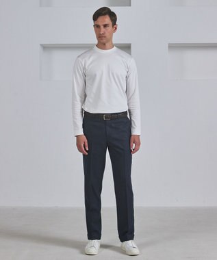 GOTAIRIKU 【保温性/ストレッチ/シワになりにくい】サキソニーストレッチパンツ_ノータック(25年モデル） ネイビー系