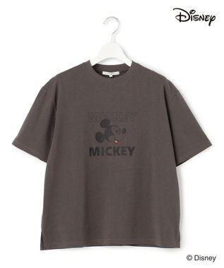 23区 【SLOW/一部店舗限定】Mickeyデザイン Tシャツ スチール