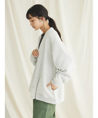 CRAFT STANDARD BOUTIQUE JQカット切り替えカーディガン2 Oatmeal