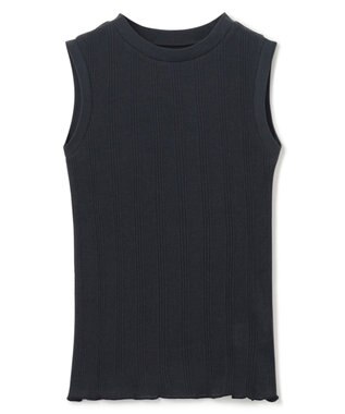 uncrave 【手洗い可】シアー ランダムリブ ノースリーブ カットソー（uncrave STANDARD） アッシュネイビー