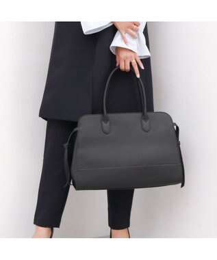 UNBILLION ペルケ perche / 牛革スクエアトート ブラック