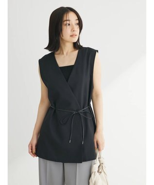 Green Parks スクエアリブタンクトップ Black