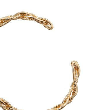 earth music&ecology ウェイビーメタルバングル Gold