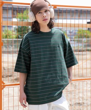 WEGO ワンポイントボーダーT 柄2