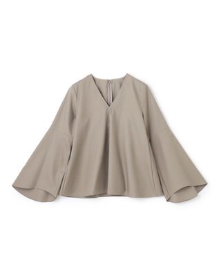 BEIGE， PERSIMMON / フレアーブラウス Slate