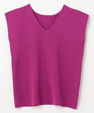 ANY 【前後2WAY/アンチピリング/洗濯機可】ノースリーブニット ピンク