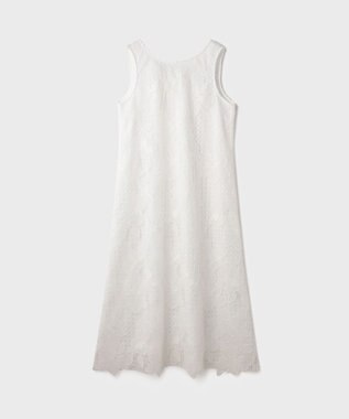 GRACE CONTINENTAL メッシュフラワーレースワンピース ホワイト