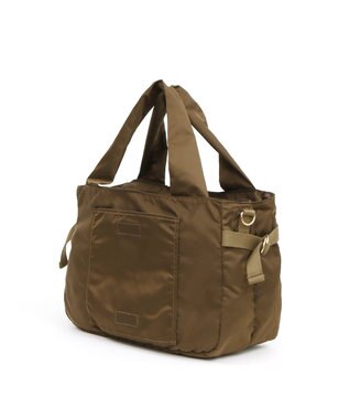 UNBILLION カシュカシュ cachecache / ナイロンタウン2wayボストンバッグ ブラウン