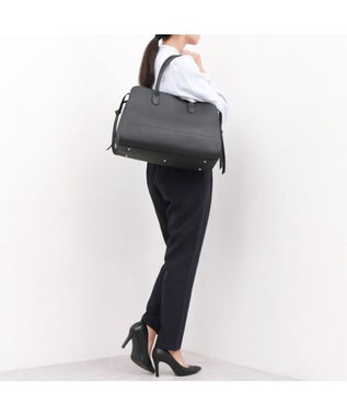 UNBILLION ペルケ perche / 牛革スクエアトート ブラック