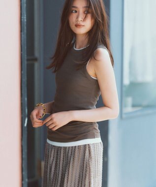 NAVE 【Nave・洗える】ガーゼフライス タンクトップ