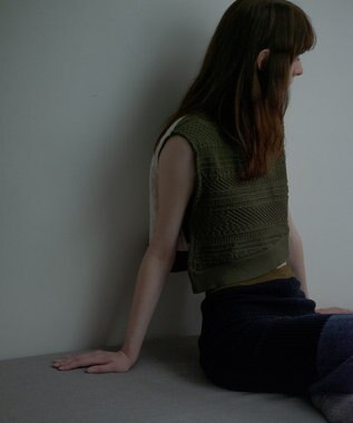 TRICOTE バンピーニット切り替えベスト