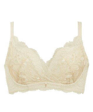 BRADELIS New York 【BRADELIS New York】ノンワイヤーブラ25A2 補正下着 ブラジャー 脇高設計 谷間メイク シャンパンゴールド