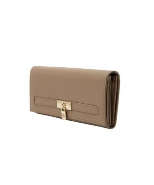 CLATHAS イヴェット かぶせ長財布 グレージュ