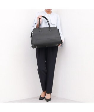 UNBILLION ペルケ perche / 牛革スクエアトート ブラック