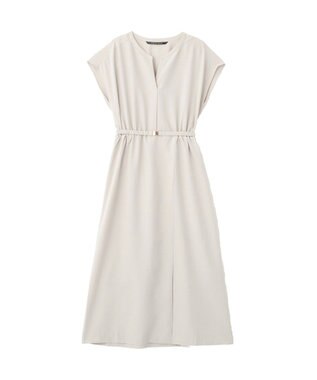 YECCA VECCA リネンライクスキッパーワンピース Light Beige