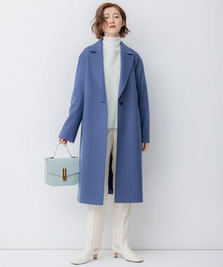 23区 L 【滝沢眞規子さん着用】クルーネック ヘアリー ニット スモーキーグリーン系