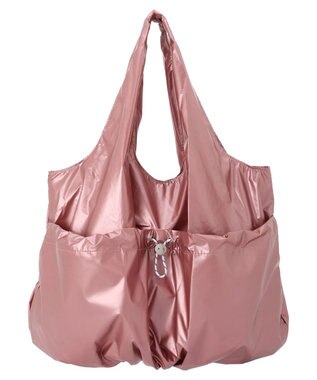 Green Parks ａｎｄｍｉｋｋａ　ドロストバルーンメタリックトート Pink