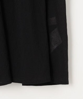 ANY SIS 【洗える】シアーヴィンテージライクラッフル ブラウス ブラック