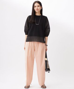 自由区 【カタログ掲載・洗える】オルダージュタイプライター パンツ ローズ