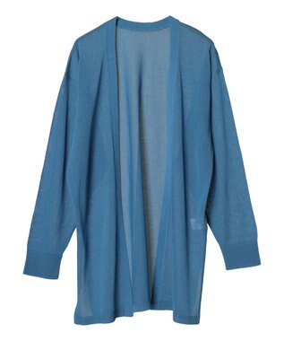 CRAFT STANDARD BOUTIQUE シアーニットトッパーカーディガン Blue