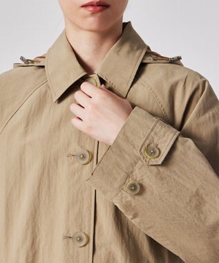 Paul Smith 【撥水】タフタ ライト ロングコート ベージュ