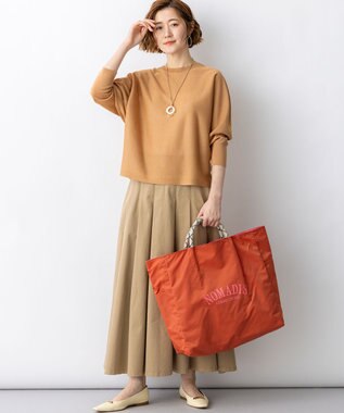 23区 【先行予約】シャイニーシアー ドルマン ニット キャメル系