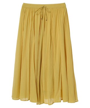 CRAFT STANDARD BOUTIQUE コットンボイルギャザースカート Yellow