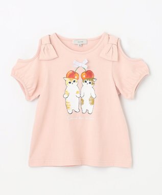 ANY KIDS 【mofusand×any FAM】半袖Tシャツ ピンク