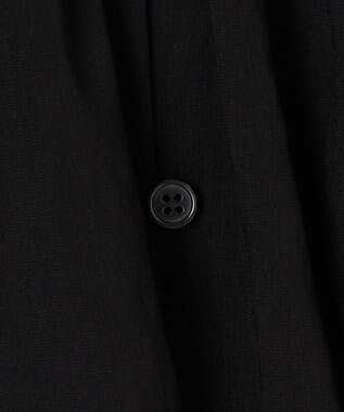 ANY SIS 【洗える】シアーヴィンテージライクラッフル ブラウス ブラック