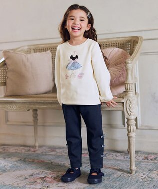 ANY KIDS ドレスモチーフ 裏シャギー トレーナー エクリュ