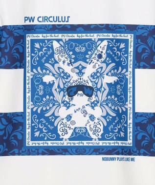 PW CIRCULUS 【吸水速乾 /  UV遮蔽率99.8% UVカット / ストレッチ】【WOMEN】ラガーシャツ ゴルフウェア レディース ネイビー系1