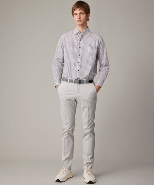 JOSEPH ABBOUD 【オーガニックコットン使用】ジオメトリックパターンシャツ ライラック系5